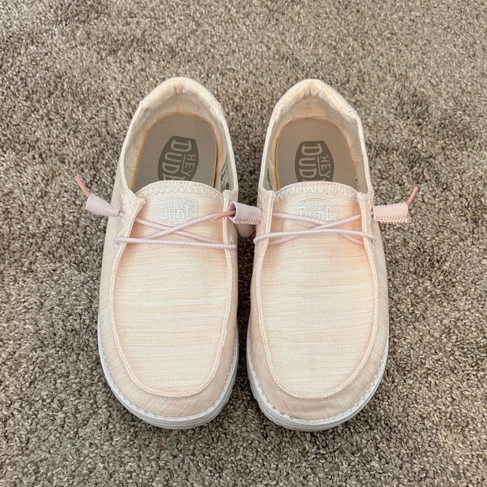 Hey Dude Slip-On Shoes in Pale Pink